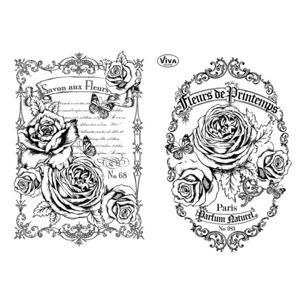 Viva Decor A5 Clear Stamps Set - Fleurs de Printemps #96